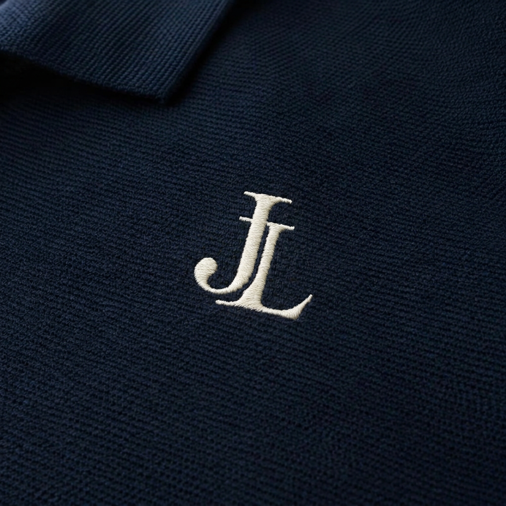 Embroidered JL detail