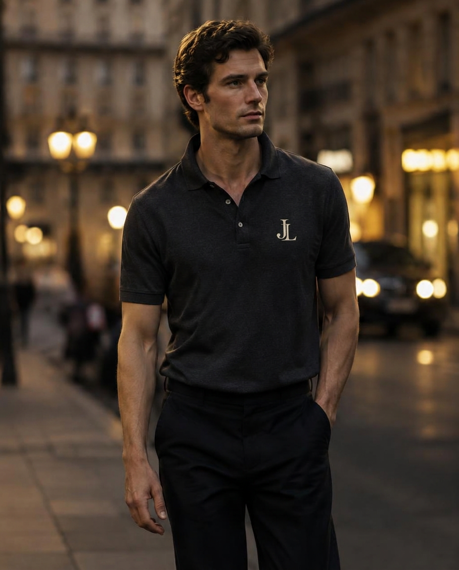 Charcoal polo at evening